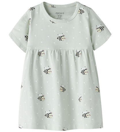 Name It Kjole - NbfVandora - Pale Aqua/Bee