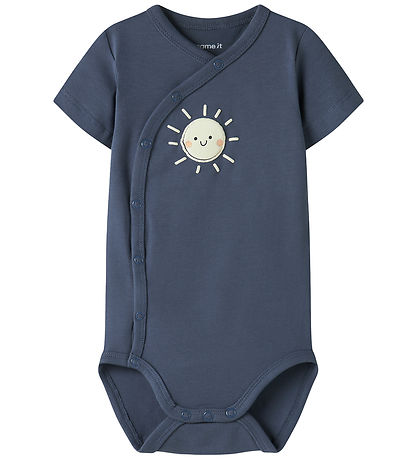 Name It Slå-om Body k/æ - Vintage Indigo/Sun