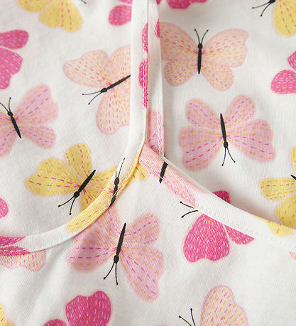 Name It Sommerdragt - NmfVigga - Bright White/Pink Butterfly