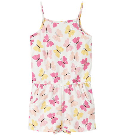 Name It Sommerdragt - NmfVigga - Bright White/Pink Butterfly