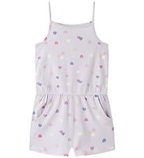 Name It Sommerdragt - NmfVigga - Lavender Fog/Colorful Hearts