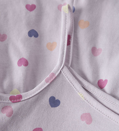 Name It Sommerdragt - NmfVigga - Lavender Fog/Colorful Hearts