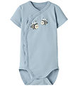 Name It Slå-om Body k/æ - NbmVacion - Blue Fog/Bee