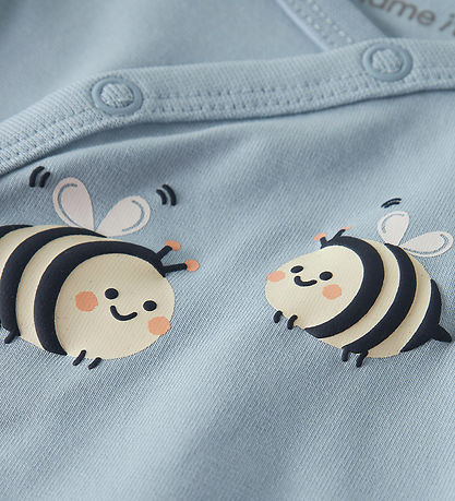 Name It Slå-om Body k/æ - NbmVacion - Blue Fog/Bee