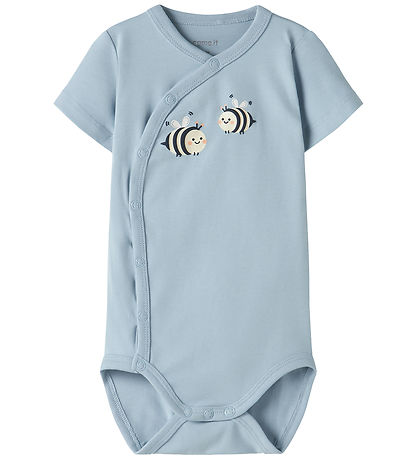 Name It Slå-om Body k/æ - NbmVacion - Blue Fog/Bee