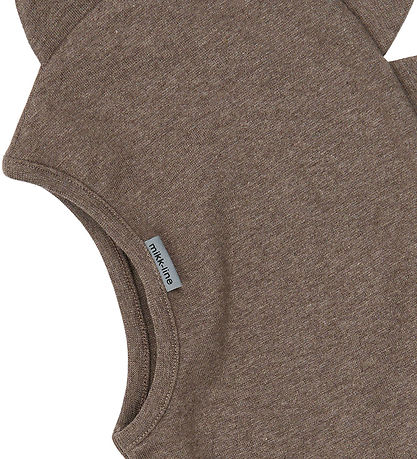 Mikk-Line Elefanthue - 1-lags - Melange Denver m. Dinotakker