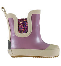 Mikk-Line Gummistøvler - Wellies Short Metallic - Mauve Shadows