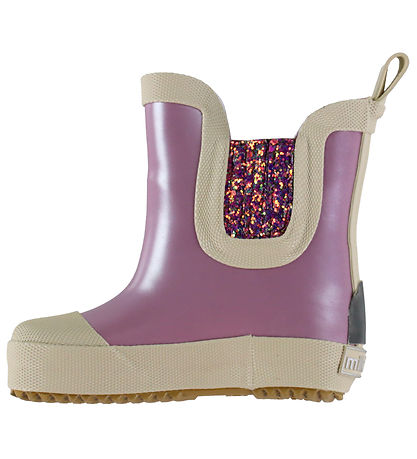 Mikk-Line Gummistøvler - Wellies Short Metallic - Mauve Shadows