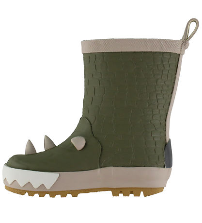 Mikk-Line Gummistøvler - Wellies 3D Dragon - Dusty Olive