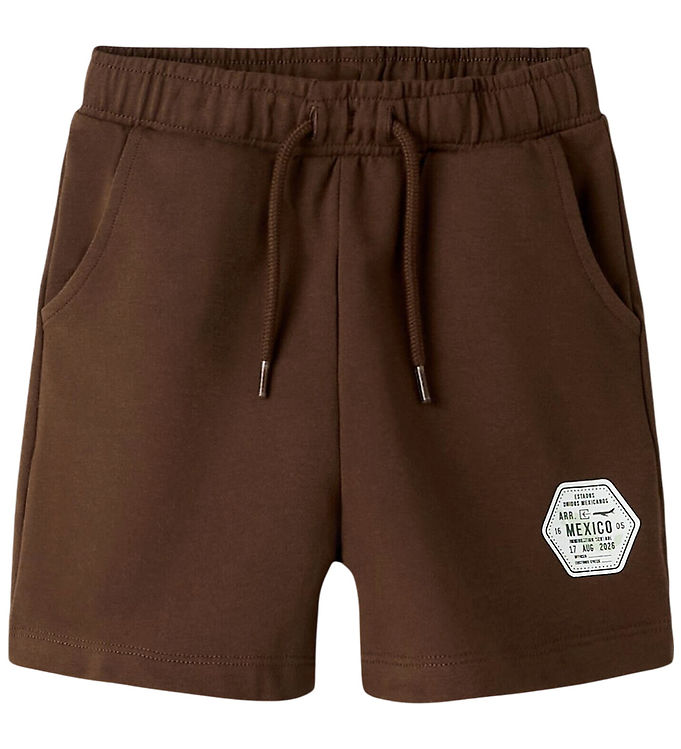 Name It NmmHurri - Børne Sweatshorts - Brun - 116