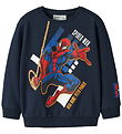 Name It Sweatshirt - NmmAlbie - Spiderman - Navy Blazer