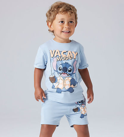 Name It Sweatshorts - NmmAl - Stitch - Blue Fog