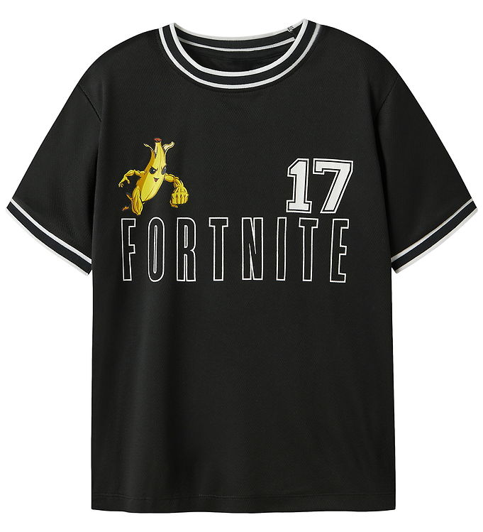 Name It Alisher Fortnite - Børne T-shirt - Sort - 146-152
