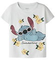 Name It T-shirt - NmfAnn - Stitch - Bright White