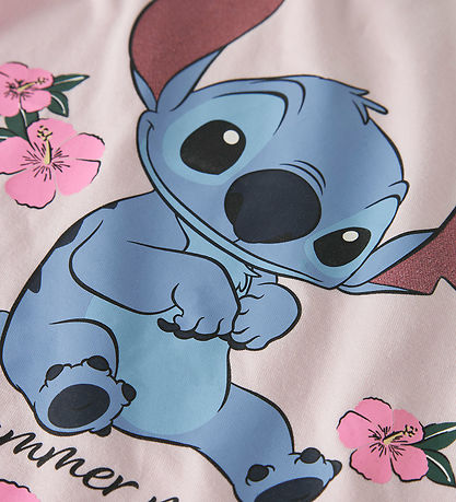 Name It T-shirt - NmfAnn - Stitch - Cradle Pink