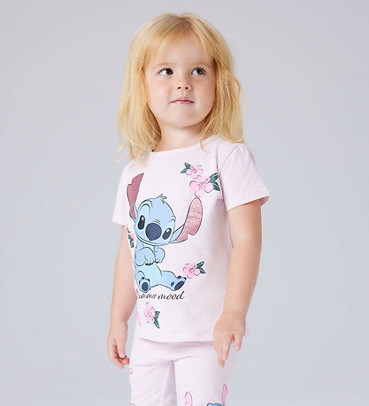 Name It T-shirt - NmfAnn - Stitch - Cradle Pink