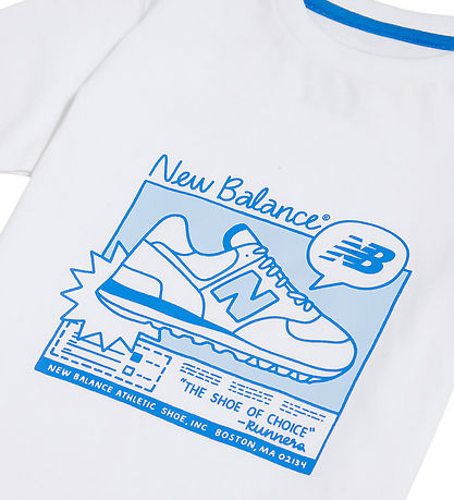 New Balance Shortssæt - Graphic - Bright White