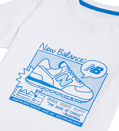 New Balance Shortssæt - Graphic - Bright White