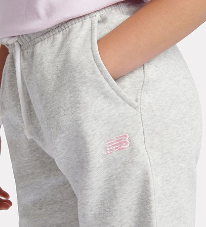 New Balance Sweatpants - Logo - Ash Heather