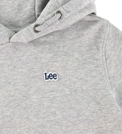 Lee Hættetrøje - Badge - Vintage Grey Heather