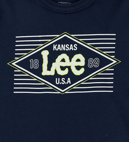 Lee T-shirt - Kansas Graphic - Navy Blazer