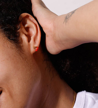 Design Letters Øreringe - 2 stk. - Darling - 18k Guldbelagt