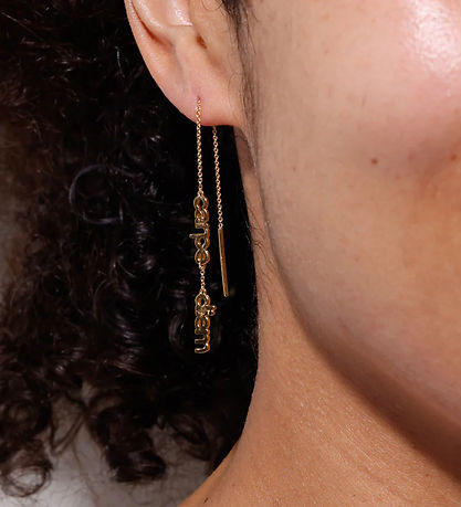 Design Letters Ørering - 1 stk. - CARPE DIEM - 18k Guldbelagt