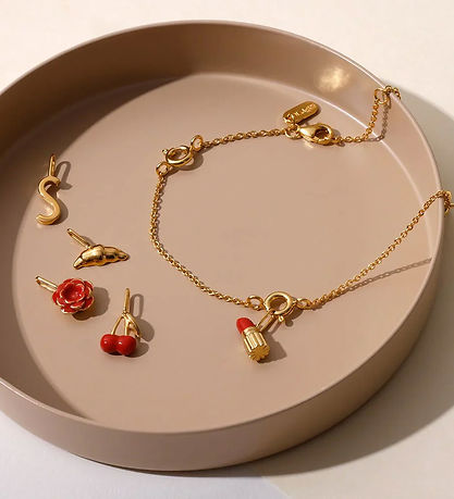 Design Letters Vedhæng - Darling - Strawberry - 18k Guldbelagt