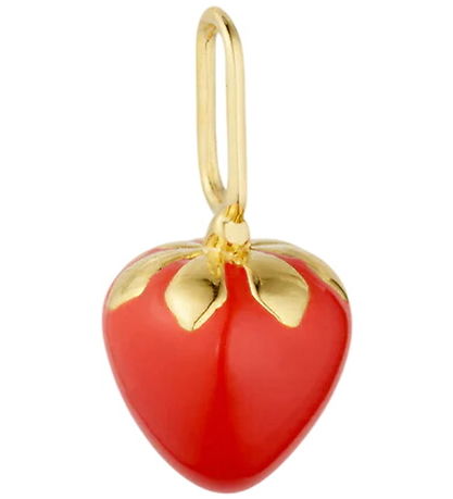 Design Letters Vedhæng - Darling - Strawberry - 18k Guldbelagt
