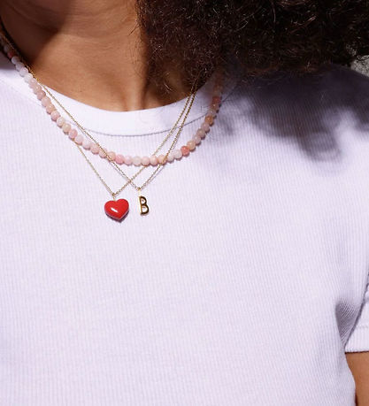 Design Letters Vedhæng - Mega Little Big Love - 18k Guldbelagt