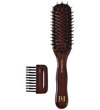 Fan Palm Hårbørste - Slim - Ebony Glossy Brown