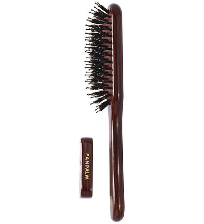 Fan Palm Hårbørste - Slim - Ebony Glossy Brown
