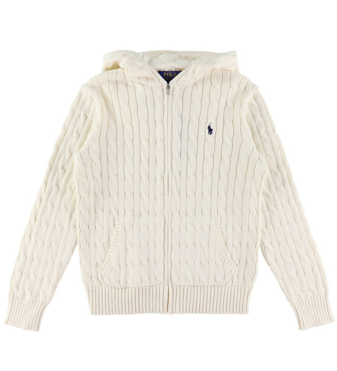 Polo Ralph Lauren Cardigan - Strik - Clubhouse Cream
