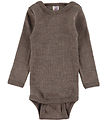 Engel Bodysuit - l/s - Wool - Walnut Engel Bodysuit - l/s - Wool - Walnut