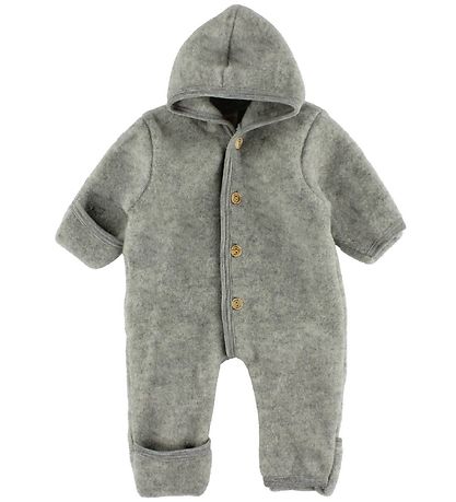 Engel Pramsuit - Wool - Grey Melange Engel Pramsuit - Wool - Grey Melange