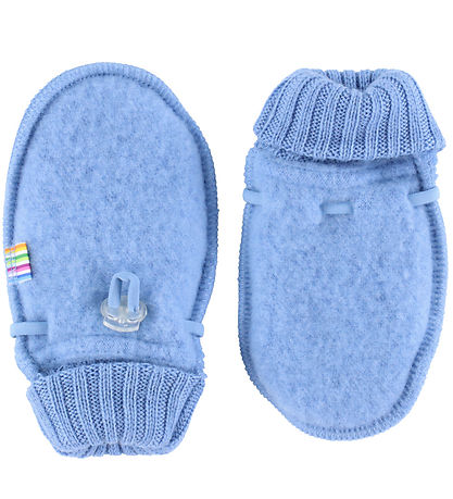 Moufles Joha - Laine - Bleu Clair Moufles Joha - Laine - Bleu Clair