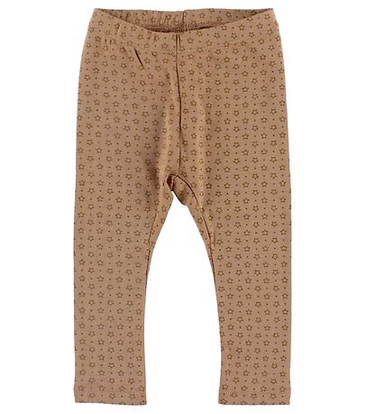 En Fant Leggings - Light Brown w. Stars En Fant Leggings - Light Brown w. Stars