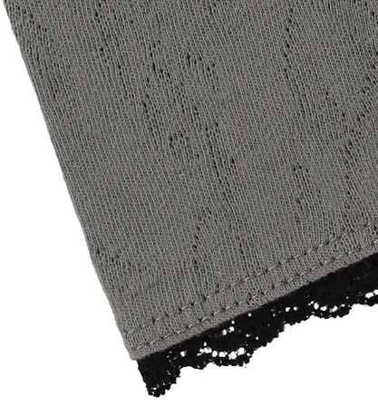 En Fant Leggings - Grå m. Hulmønster En Fant Leggings - Grå m. Hulmønster