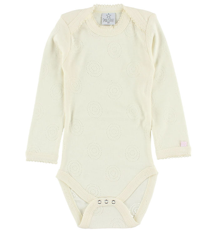 Smallstuff Body - L/Æ - Creme m. Hulmønster