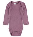 Smallstuff Bodysuit - L/S - Dusty Purple w. Pointelle Smallstuff Bodysuit - L/S - Dusty Purple w. Pointelle