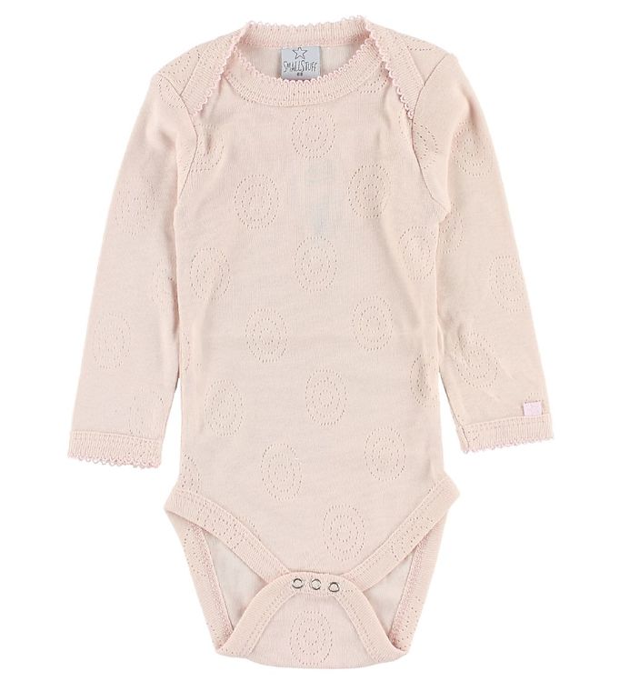 Smallstuff Body - L/Æ - Rosa m. Hulmønster
