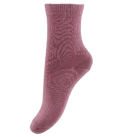 Smallstuff Strømper - Rosa m. Hulmønster Smallstuff Strømper - Rosa m. Hulmønster