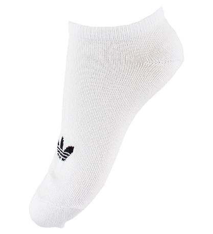 Socquettes adidas Originals - Trefoil - 3 Pack - Blanc av. Logo Socquettes adidas Originals - Trefoil - 3 Pack - Blanc av. Logo
