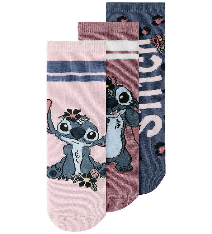 NAME IT 3-Pak Strømper Jinea Stitch Vintage Indigo