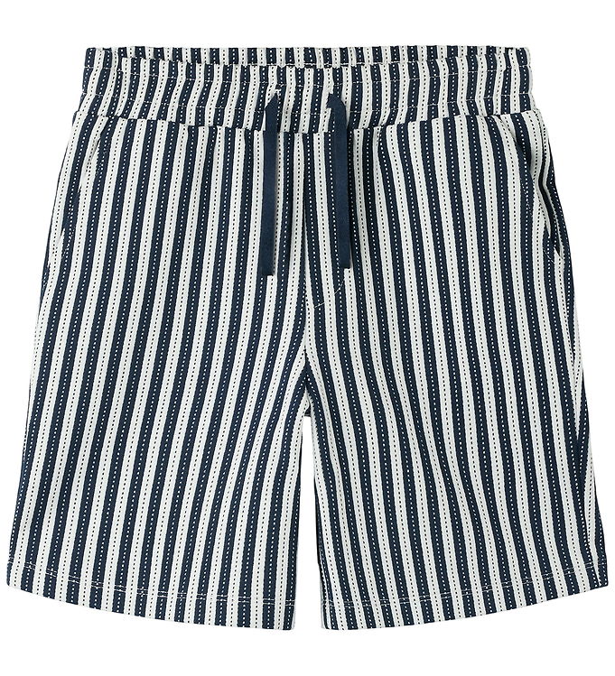 Name It NkmJax - Shorts - Hvid/Blå/Sort - 128