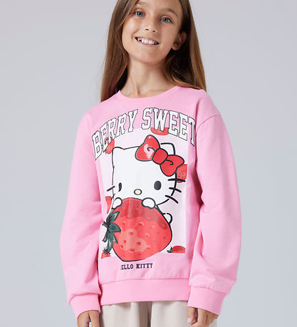 Name It Sweatshirt - NkfAfikim - Hello Kitty - Pink Drink