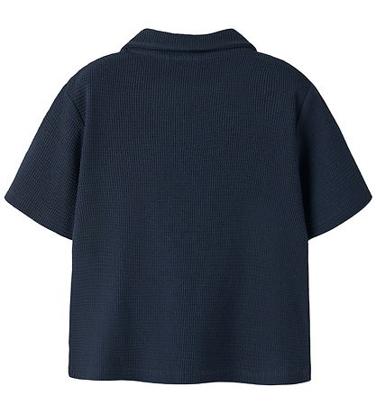Name It Skjorte k/æ - Strikket - NmmHarve - Navy Blazer