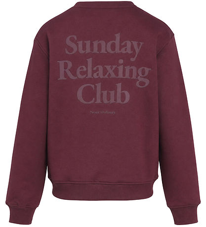 Hound Sweatshirt - HdSofia - Burgundy m Print