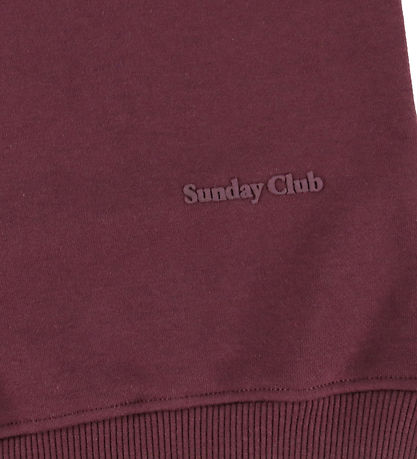 Hound Sweatshirt - HdSofia - Burgundy m Print