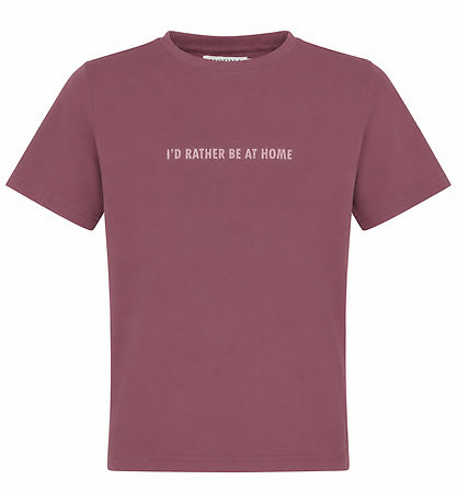 Hound T-shirt - HdAsta - Dark Rose m. Print